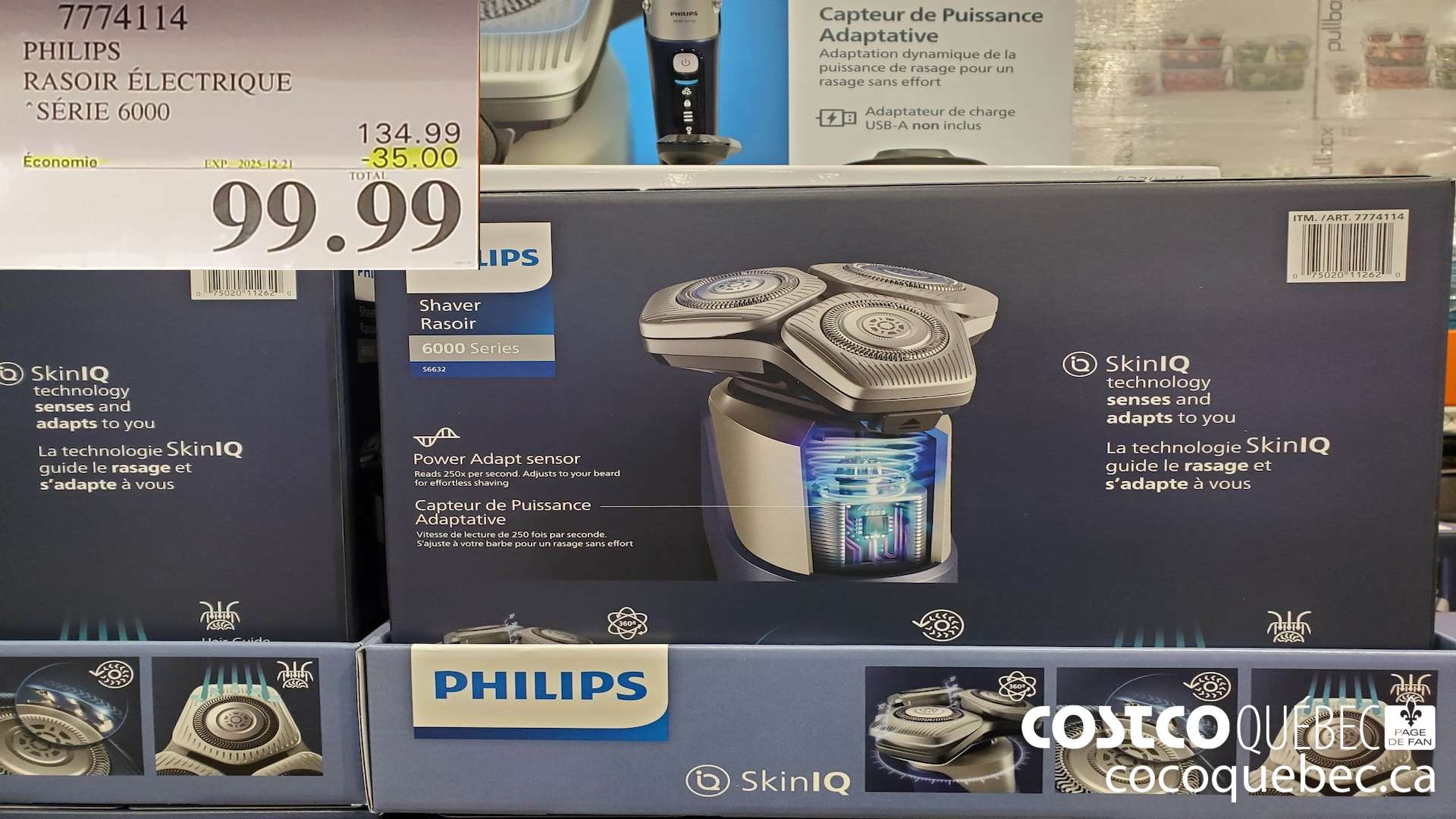7774114 RASOIR ELECTRIQUE SERIE 6000 ($35.00 INSTANT SAVINGS EXPIRES ON 2025-12-21) $99.99