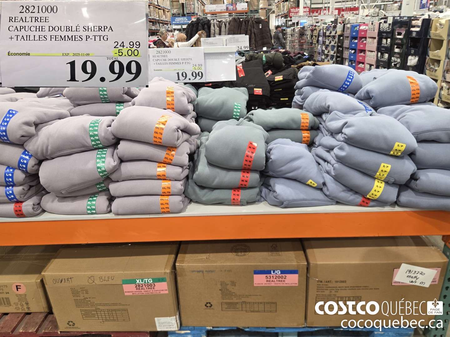 2821000 REALTREE CAPUCHE DOUBLE SHERPA TAILLES FEMMES P-TTG ($5.00 INSTANT SAVINGS EXPIRES ON 2025-11-09) $19.99