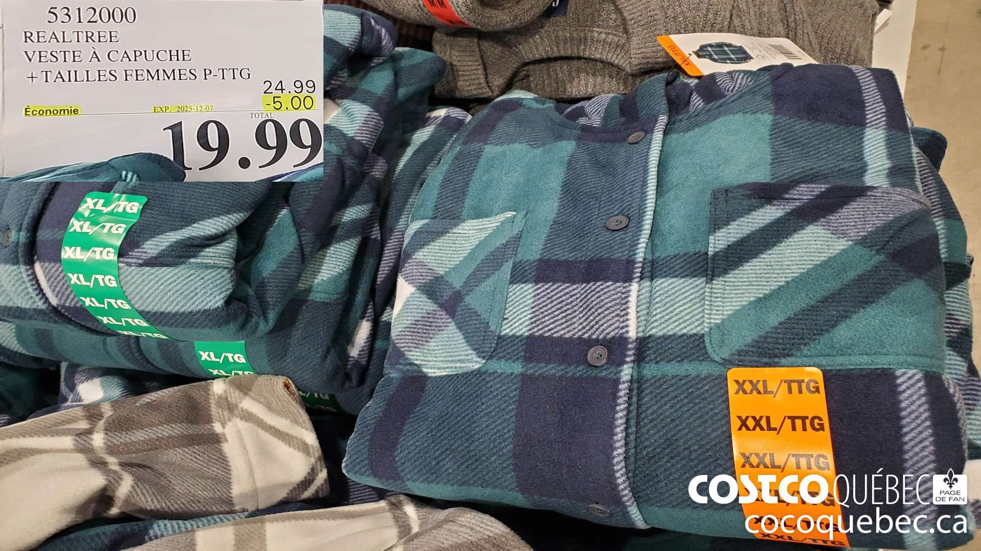 5312000 REALTREE VESTE A CAPUCHE + TAILLES FEMMES  ($5.00 INSTANT SAVINGS EXPIRES ON 2025-12-07) $19.99