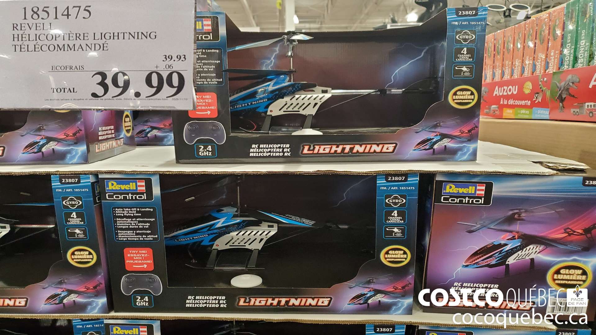 1851475 REVELL HELICOPTERE LIGHTNING TELECOMMANDE $39.99