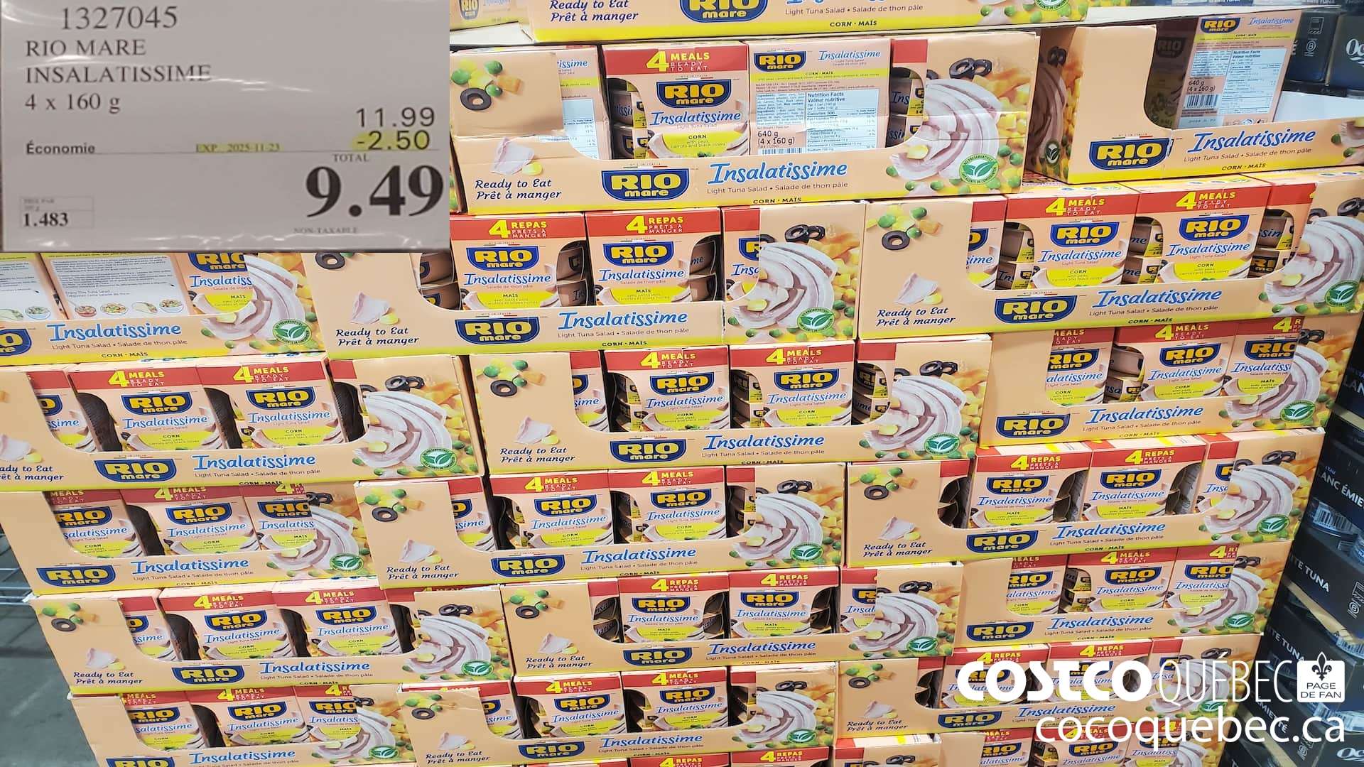 1327045 RIO MARE INSALATISSIME 4x 160G ($2.50 INSTANT SAVINGS EXPIRES ON 2025-11-23) $9.49