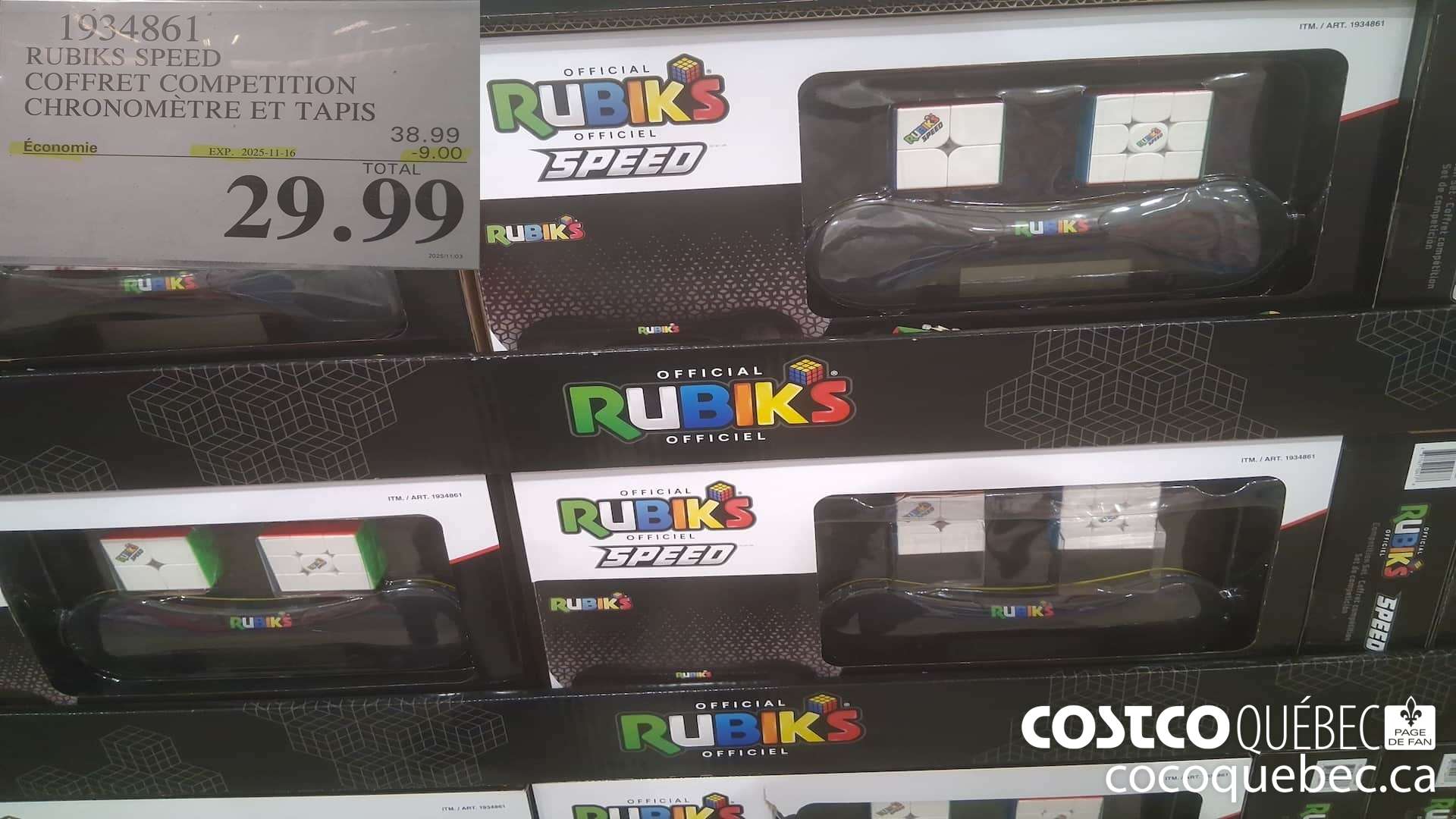 1934861 RUBIKS SPEED COFFRET COMPETITION CHRONOMETRE ET TAPIS ($9.00 INSTANT SAVINGS EXPIRES ON 2025-11-16) $29.99