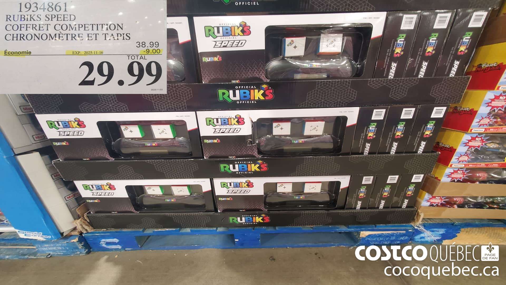 1934861 RUBIKS SPEED COFFRET COMPETITION CHRONOMETRE ET TAPIS ($9.00 INSTANT SAVINGS EXPIRES ON 2025-11-16) $29.99