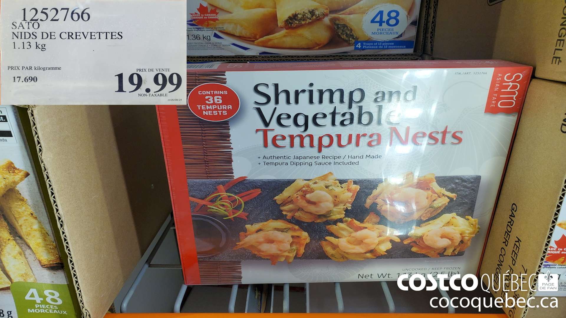 1252766 SATO NIDS DE CREVETTES  $19.99