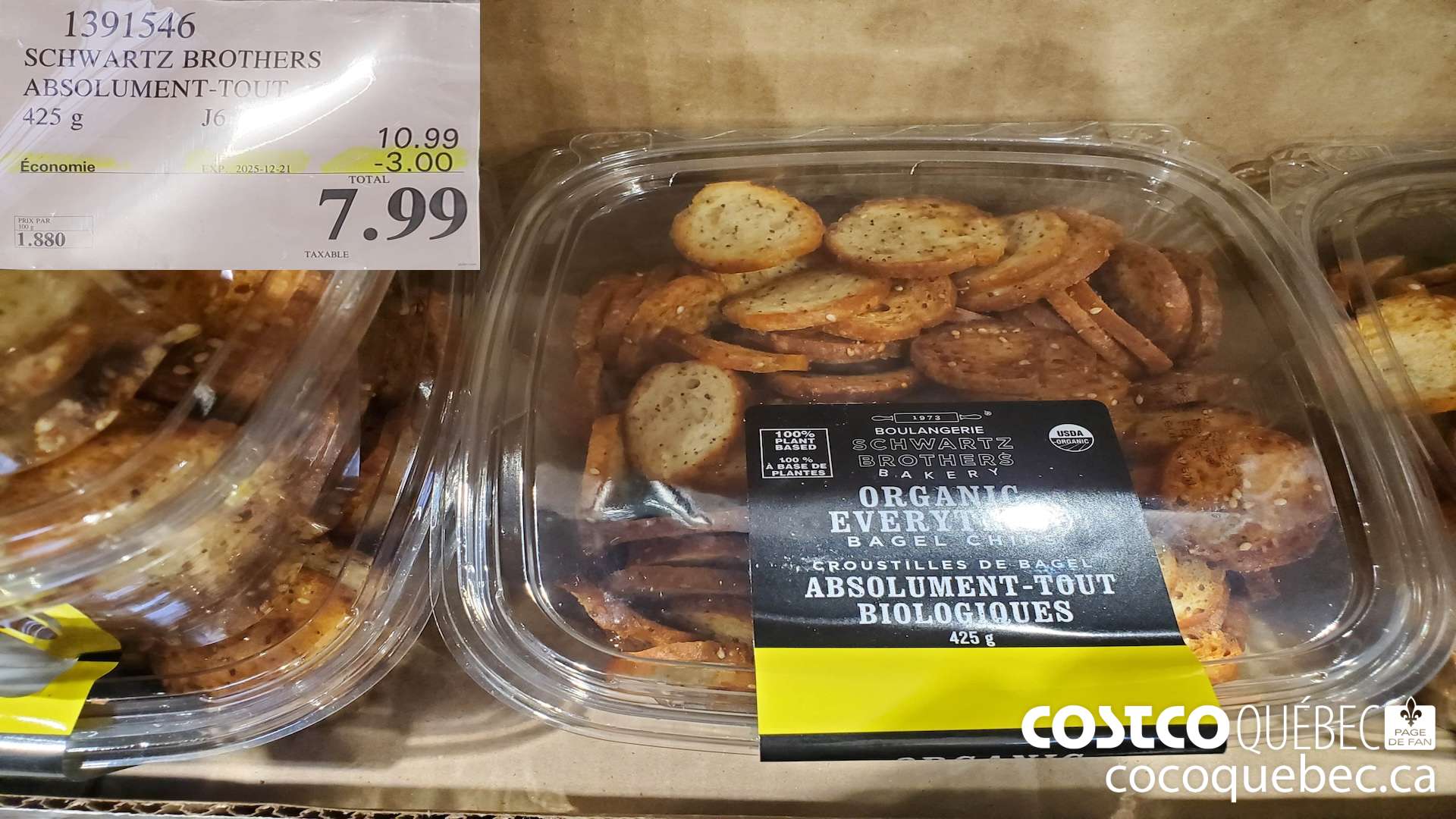 1391546 SCHWARTZ BROTHERS EVERYTHING BAGEL CHIPS  ($3.00 INSTANT SAVINGS EXPIRES ON 2025-12-21) $7.99