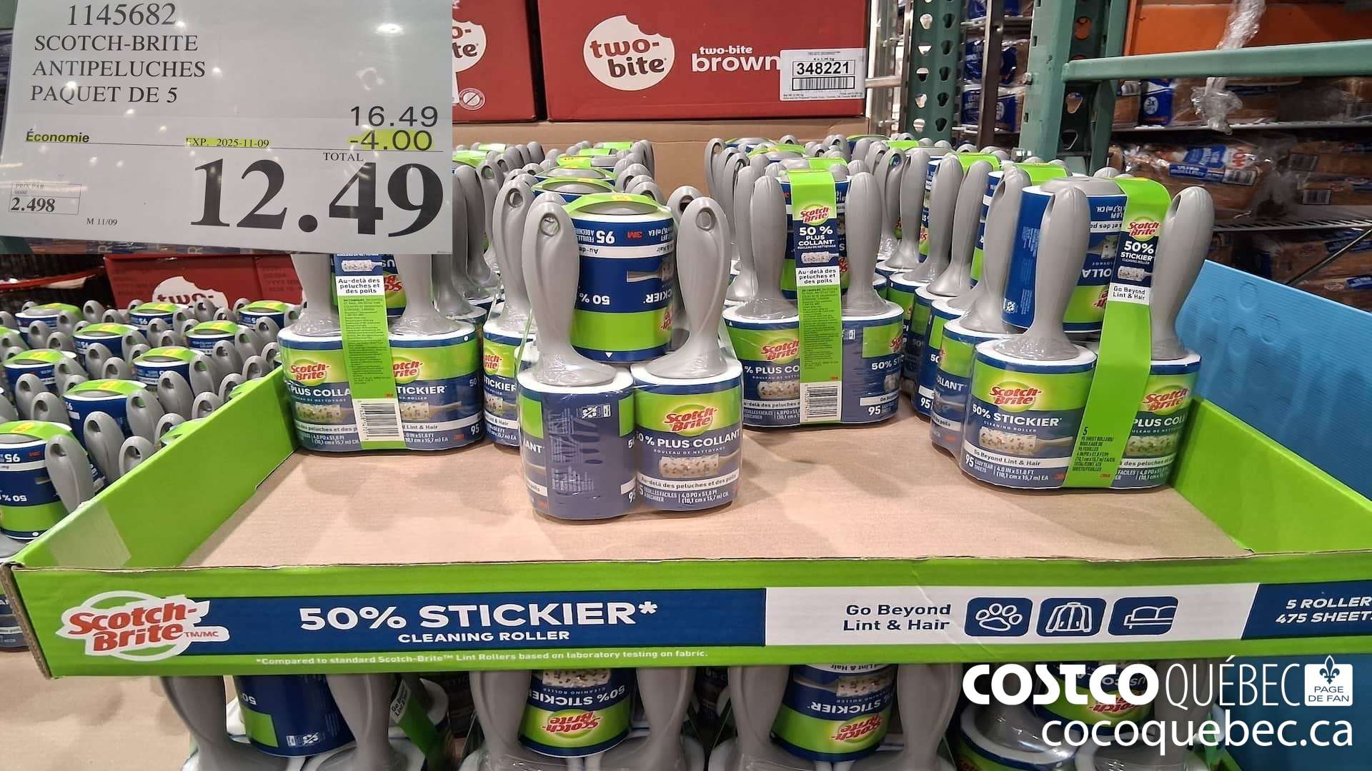 1145682 SCOTCH-BRITE ANTIPELUCHES PAQUET DE 5 ($4.00 INSTANT SAVINGS EXPIRES ON 2025-11-09) $12.49