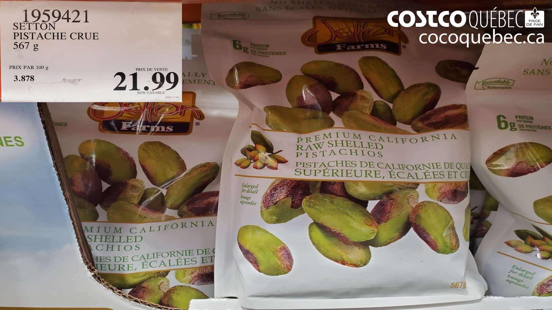 1959421 SETTON PISTACHE CRUE 567 g $21.99
