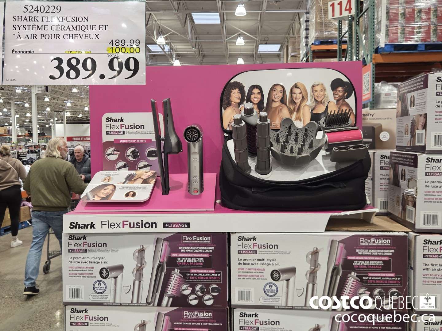 5240229 SHARK FLEXFUSION SYSTEME CERAMIQUE ET A AIR POUR CHEVEUX ($100.00 INSTANT SAVINGS EXPIRES ON 2025-11-23) $389.99