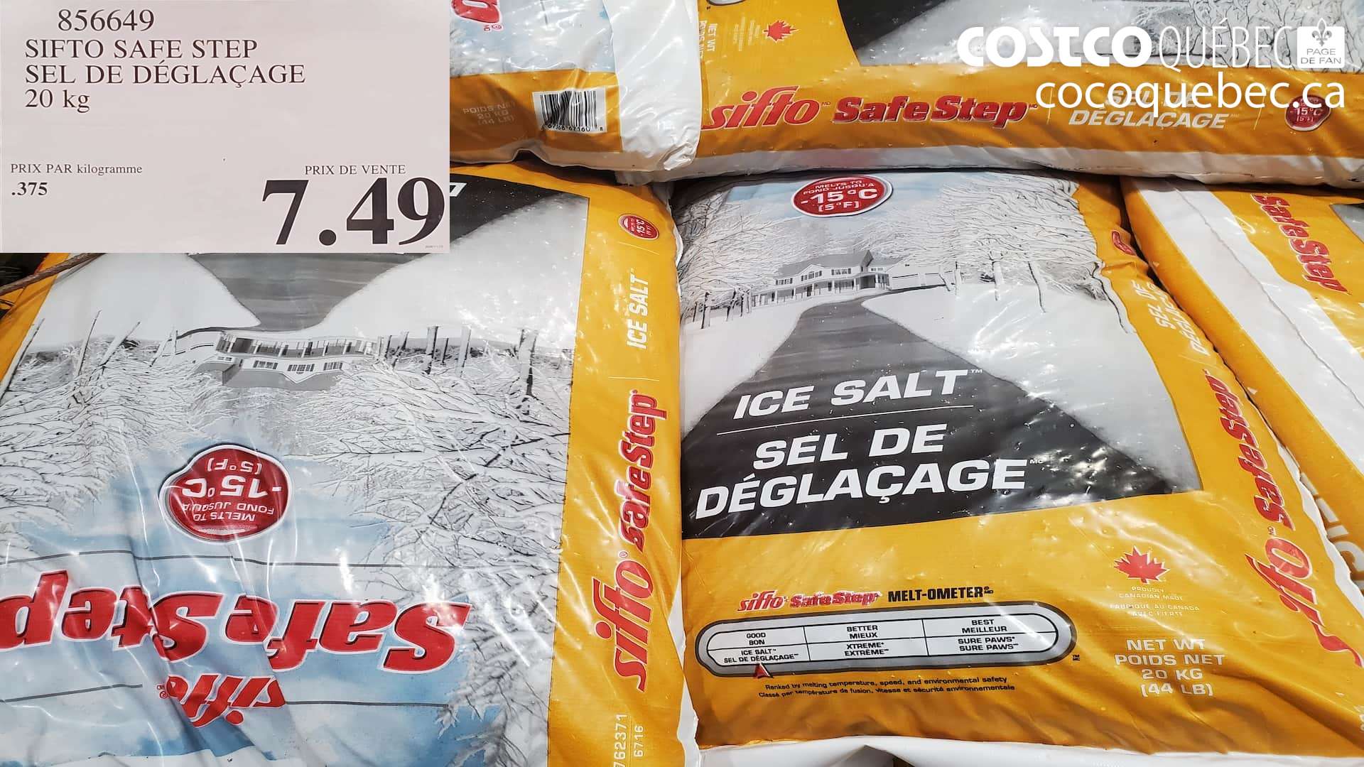 856649 SIFTO SAFE STEP SEL DE DEGLACAGE $7.49