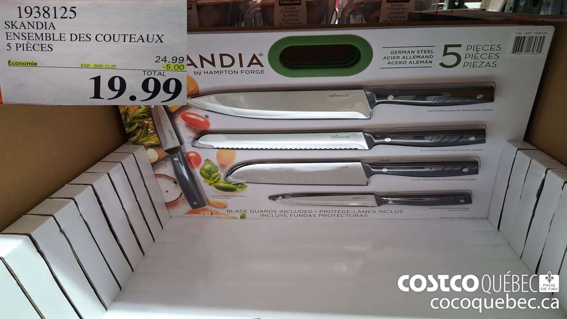 1938125 SKANDIA ENSEMBLE DES COUTEAUX 5 PIECES ($5.00 INSTANT SAVINGS EXPIRES ON 2025-11-23) $19.99