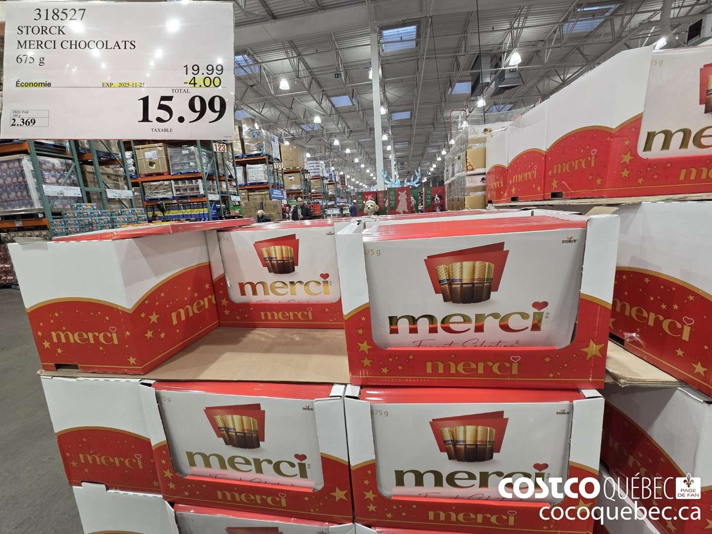 318527 STORCK MERCI CHOCOLATS 675G ($4.00 INSTANT SAVINGS EXPIRES ON 2025-11-23) $15.99