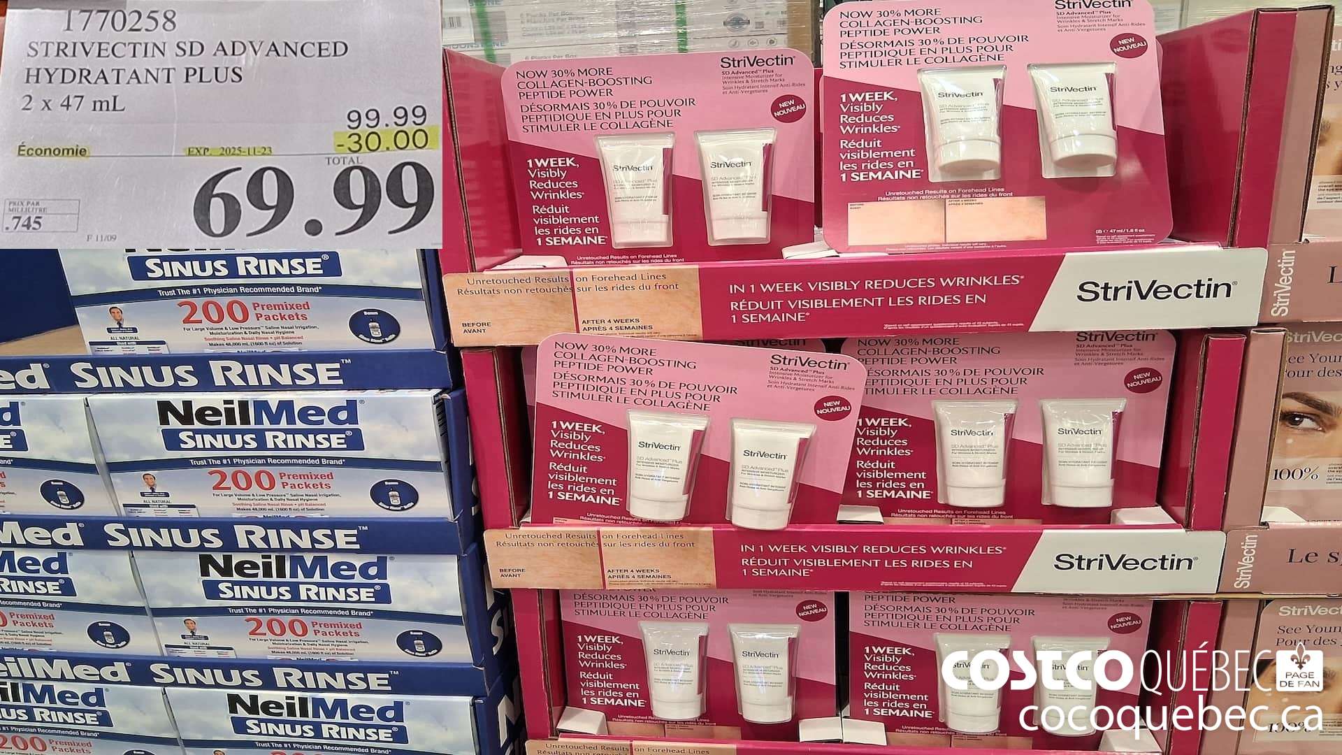 1770258 STRIVECTIN SD ADVANCED HYDRATANT PLUS 2 X 47ML ($30.00 INSTANT SAVINGS EXPIRES ON 2025-11-23) $69.99