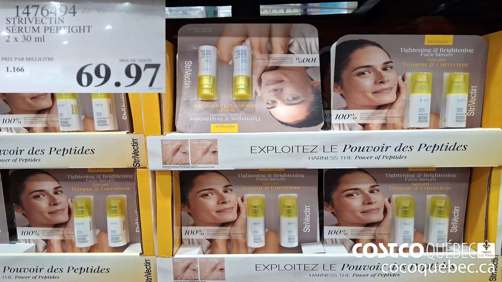 1476494 STRIVECTIN SERUM PEPTIGHT 2 X 30ML $69.97