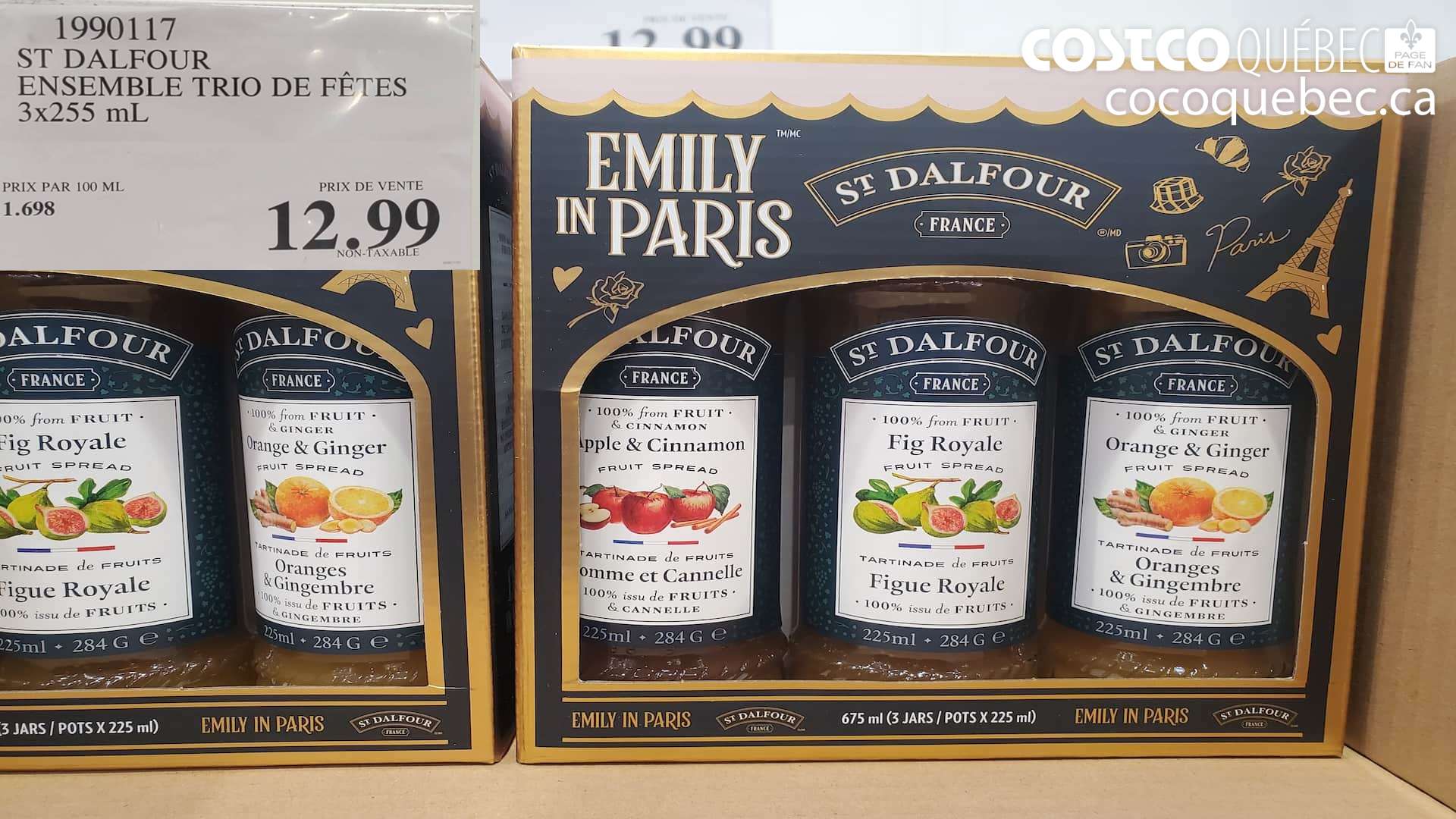 1990117 ST DALFOUR ; ENSEMBLE TRIO DE FETES 3x255 mL $12.99