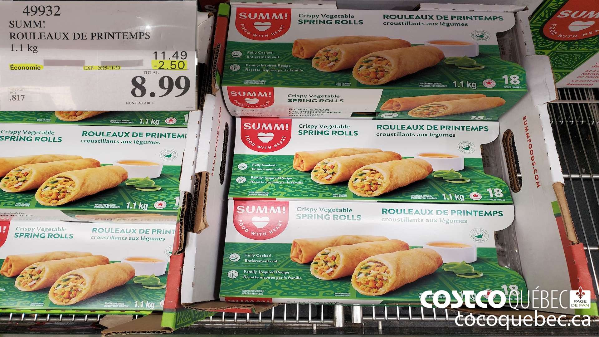 49932 SUMM! ROULEAUX DE PRINTEMPS ($2.50 INSTANT SAVINGS EXPIRES ON 2025-11-30) $8.99