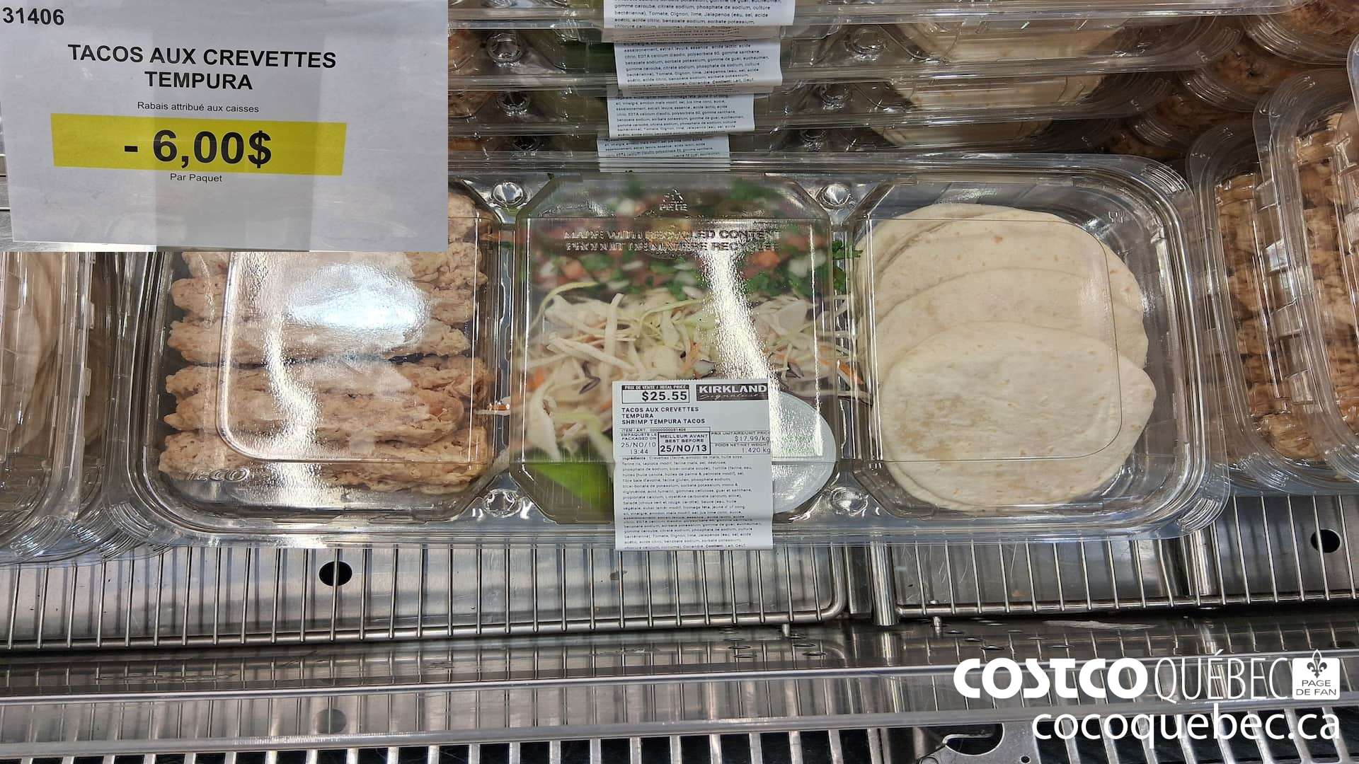 31406 TACOS AUX CREVETTES TEMPURA ($6.00 INSTANT SAVINGS)