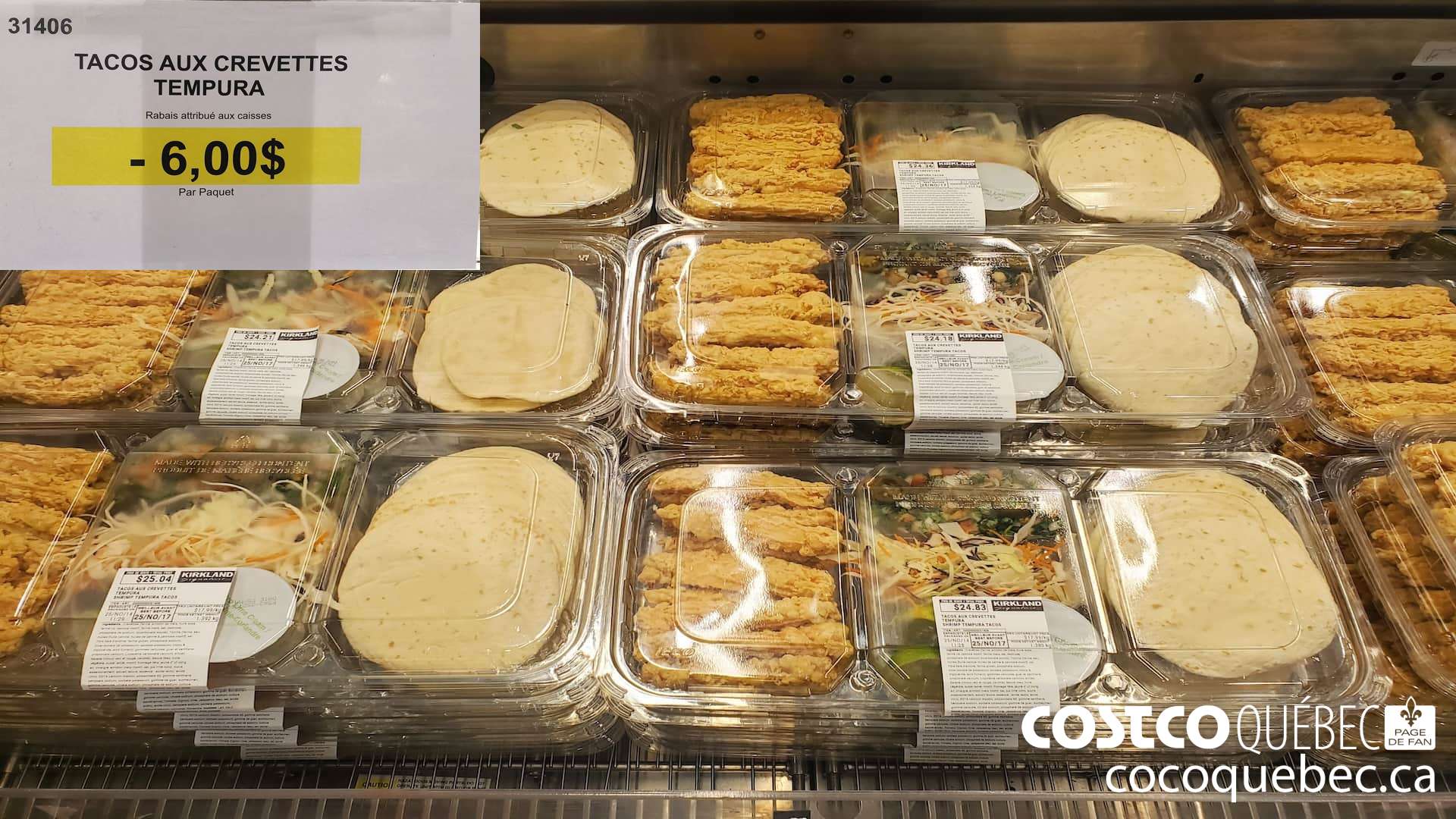 31406 TACOS AUX CREVETTES TEMPURA ($6.00 INSTANT SAVINGS)