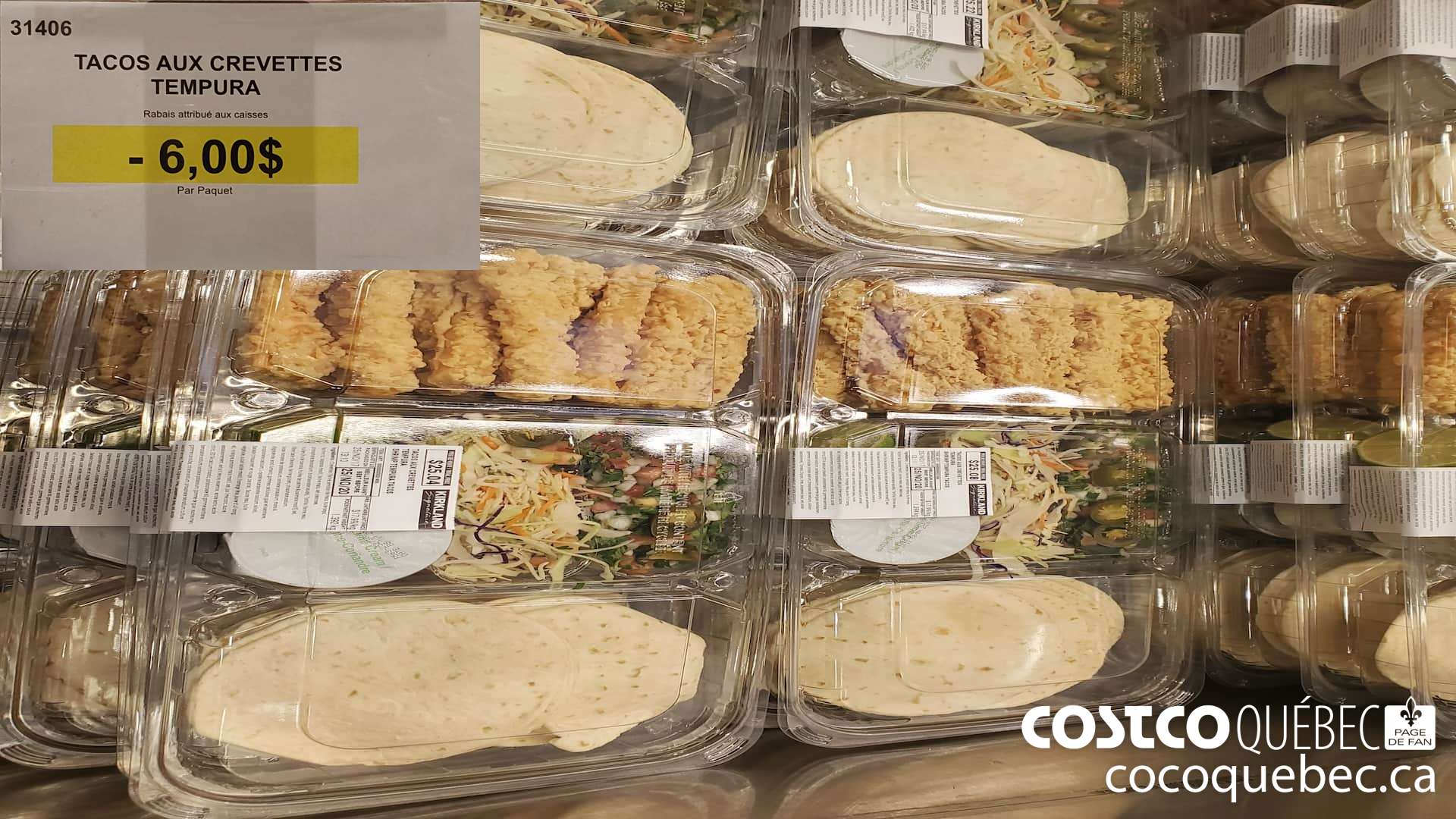 31406 TACOS AUX CREVETTES TEMPURA ($6.00 INSTANT SAVINGS)