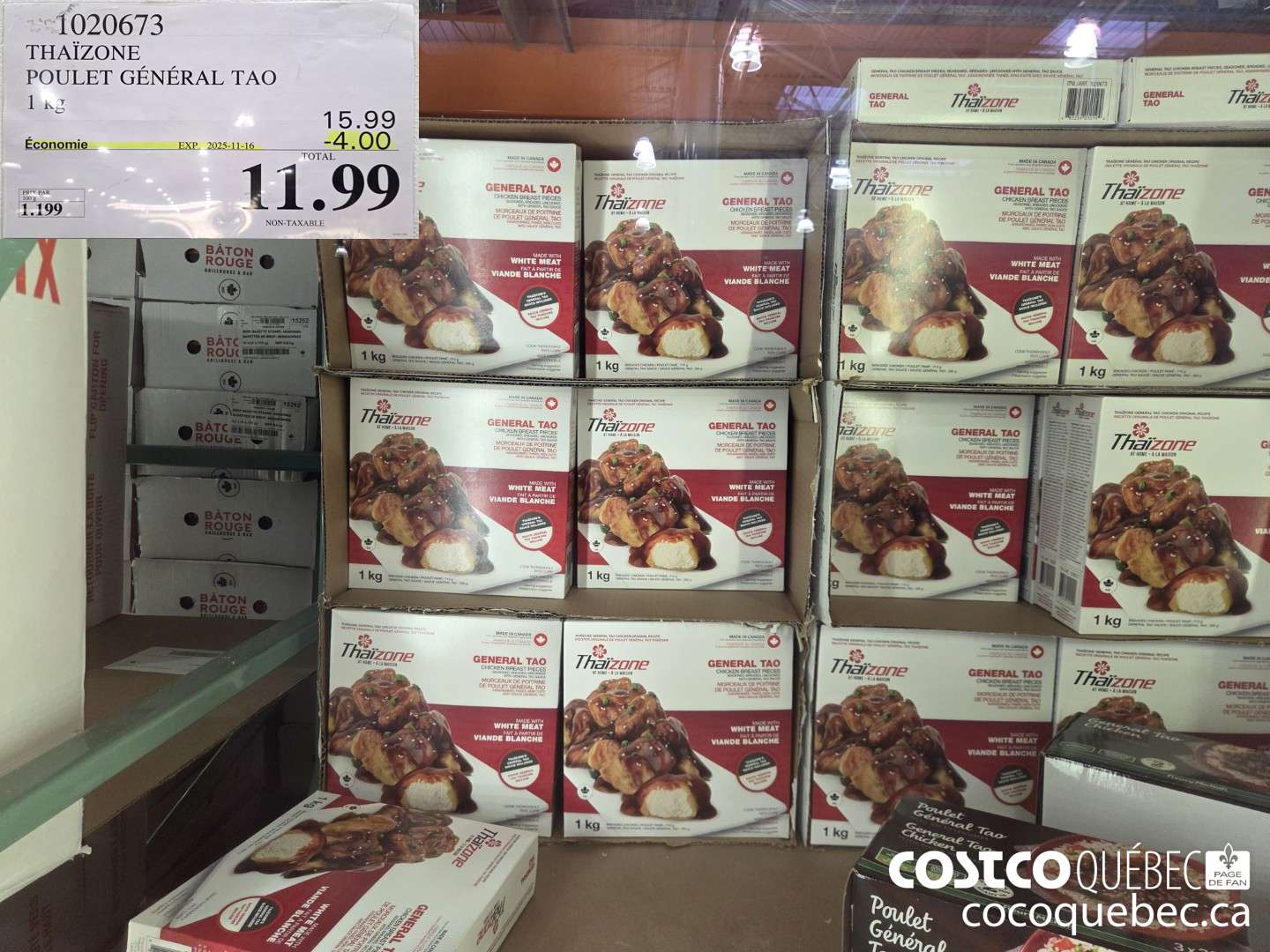 1020673 THAIZONE POULET GENERAL TAO 1kg  ($4.00 INSTANT SAVINGS EXPIRES ON 2025-11-16) $11.99