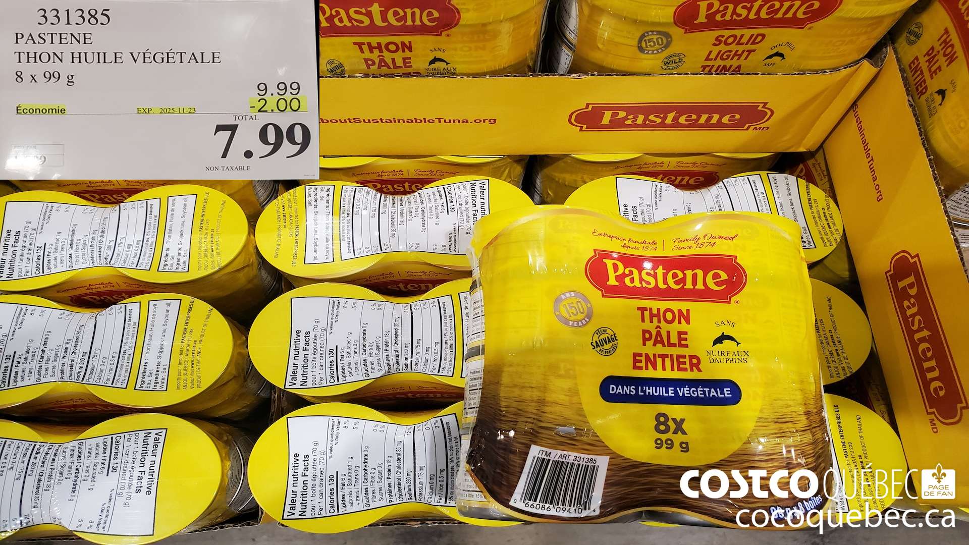 331385 THON HUILE VEGETALE  ($2.00 INSTANT SAVINGS EXPIRES ON 2025-11-23) $7.99