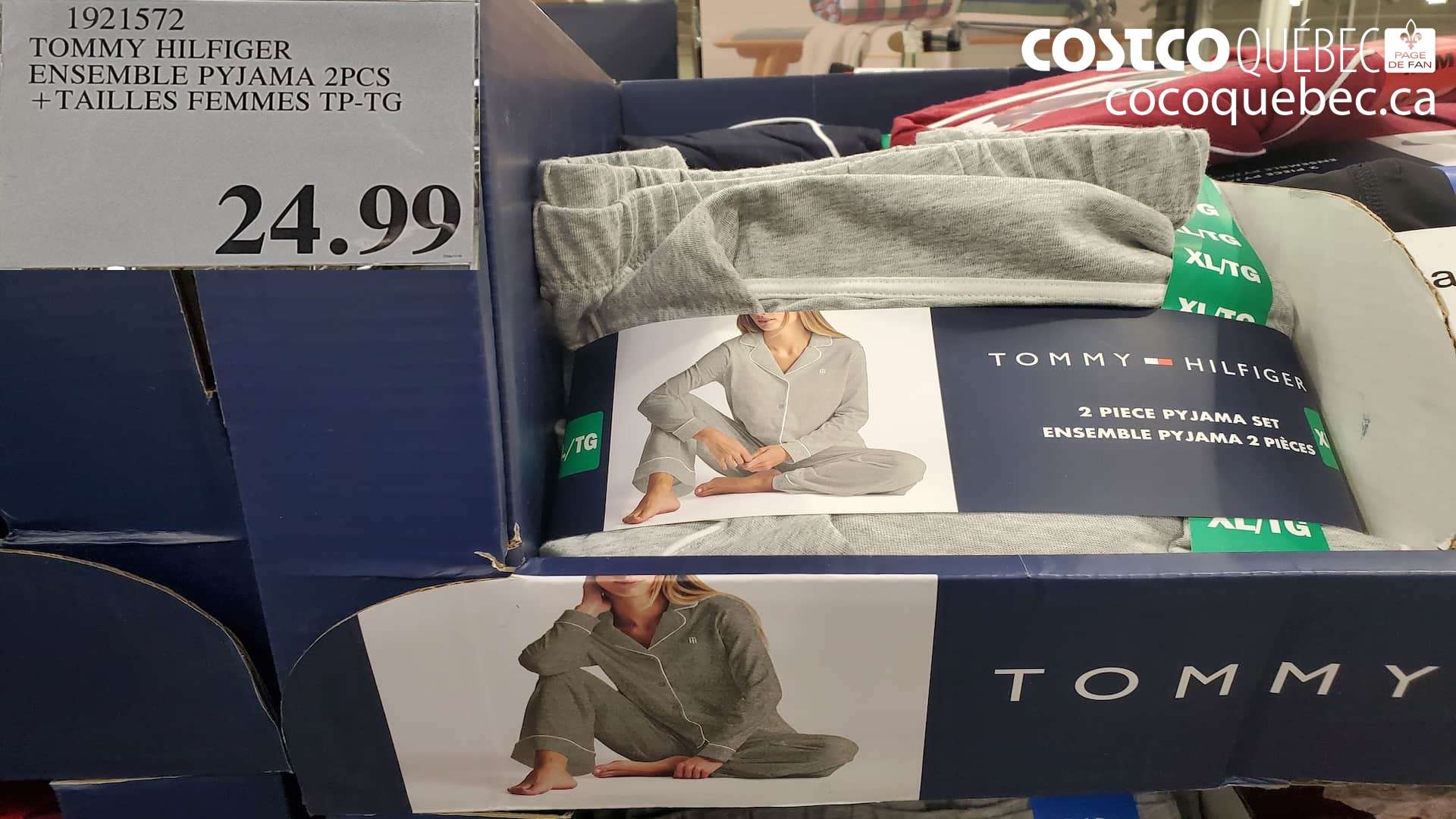 1921572 TOMMY HILFIGER ENSEMBLE PYJAMA 2PCS +TAILLES FEMMES TP-TG $24.99