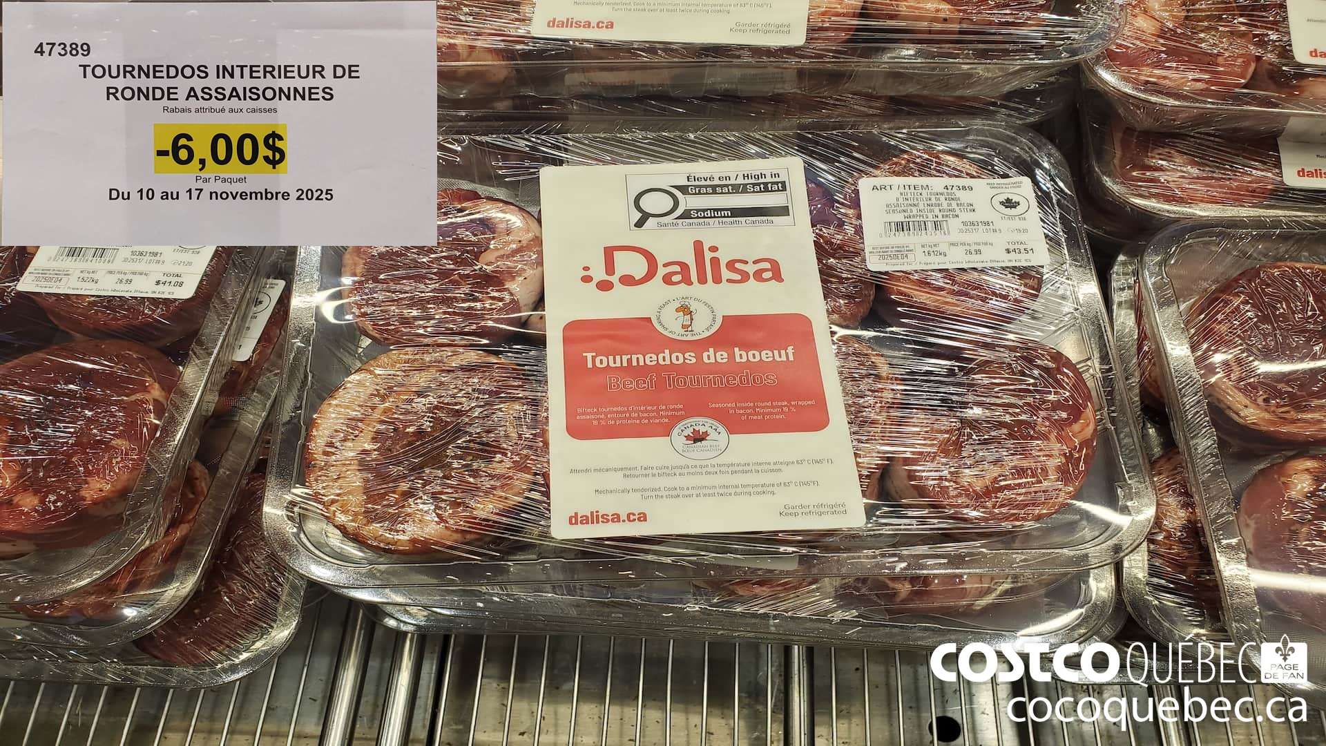 47389 TOURNEDOS INTERIEUR DE RONDE ASSAISONNES ($6.00 INSTANT SAVINGS EXPIRES ON 2025-11-17)