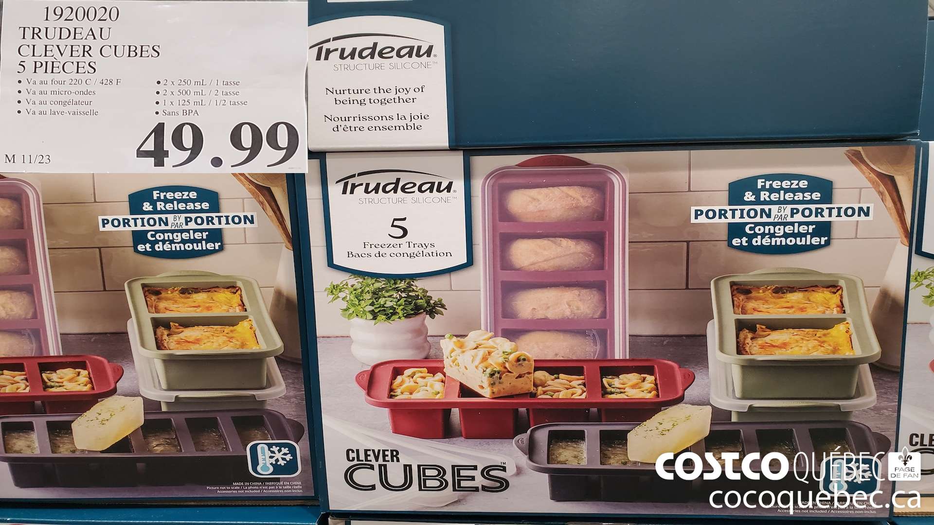 1920020 TRUDEAU CLEVER CUBES 5 PIECES $49.99