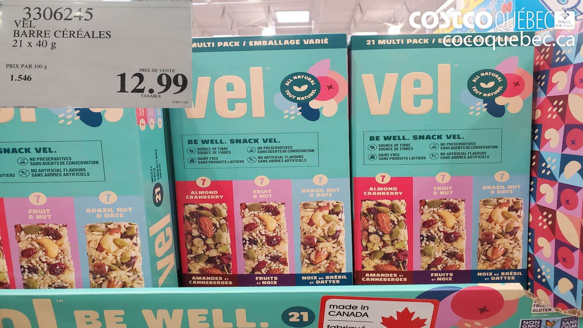 3306245 VEL PACK VARIETE 21x 40G  $12.99