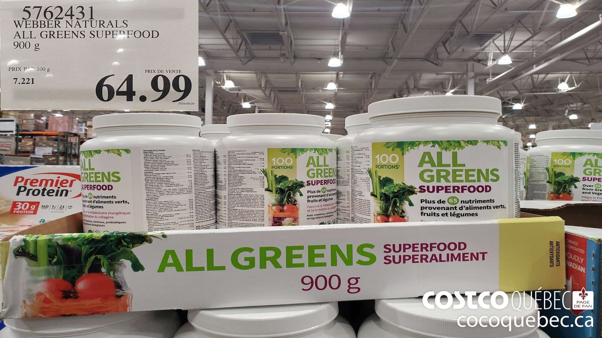 5762431 WEBBER NATURALS ALL GERENS SUPERFOOD 900G $64.99