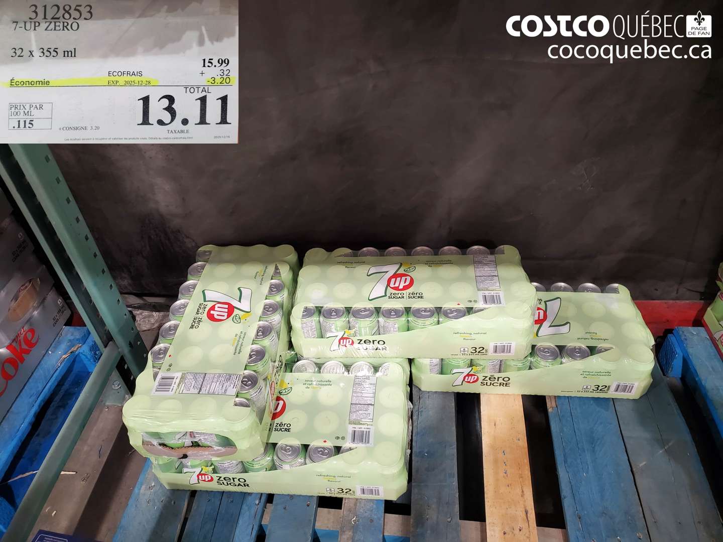 312853 7-UP ZERO ($3.20 INSTANT SAVINGS EXPIRES ON 2025-12-28) $13.11