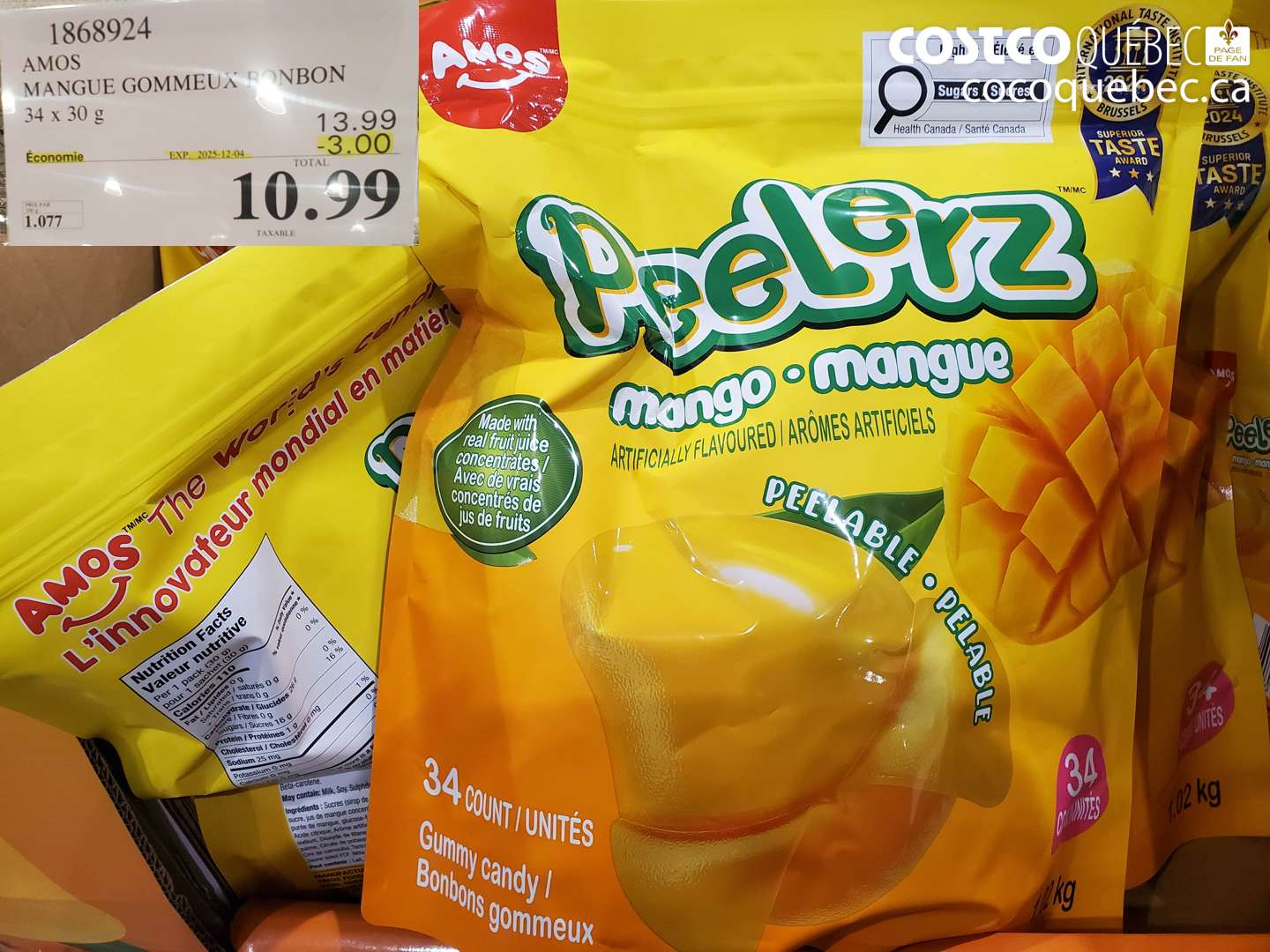 1868924 AMOS MANGUE GOMMEUX BONBON ($3.00 INSTANT SAVINGS EXPIRES ON 2025-12-04) $10.99