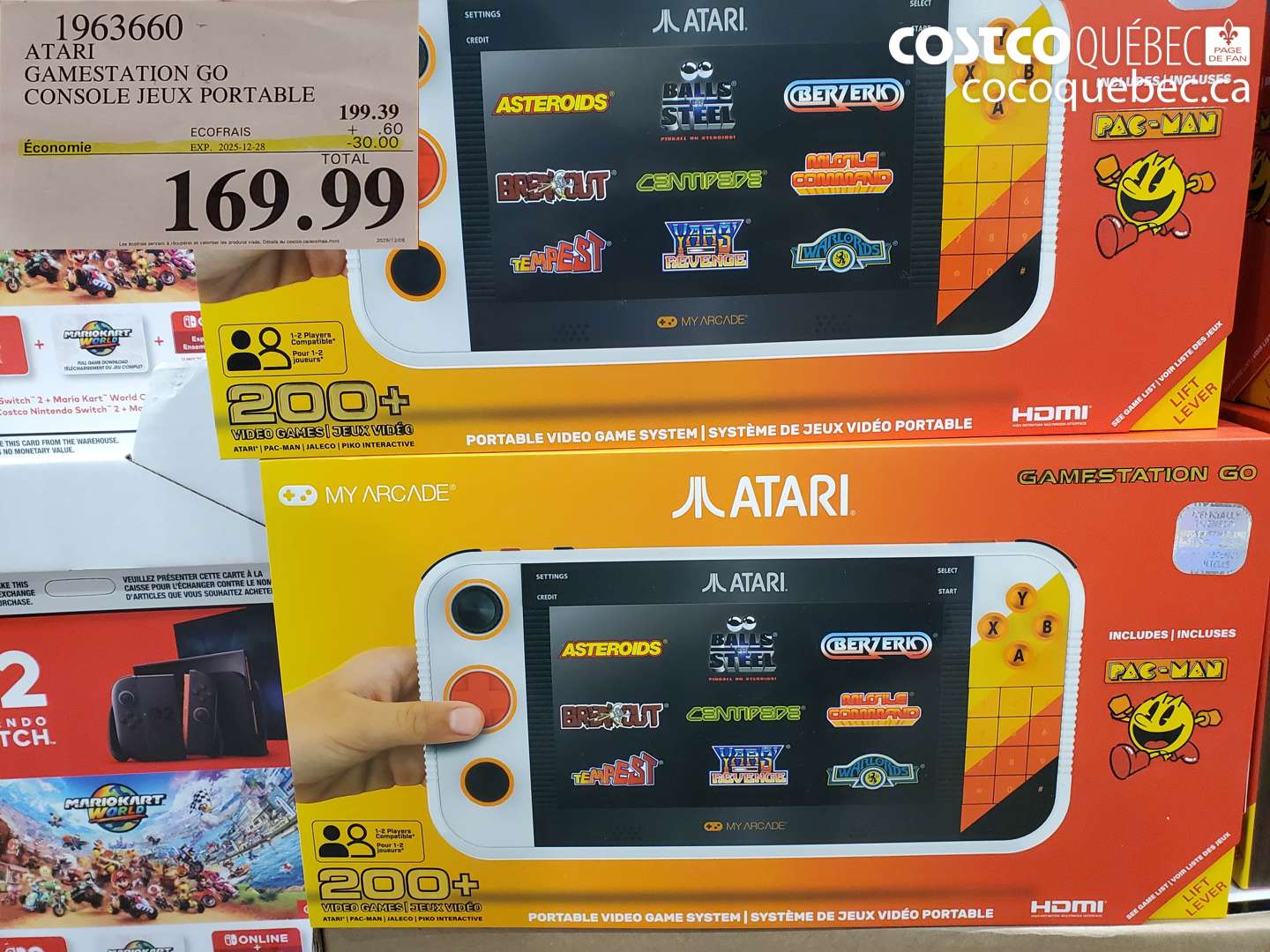 1963660 ATARI GAMESTATION GO CONSOLE JEUX PORTABLE ($30.00 INSTANT SAVINGS EXPIRES ON 2025-12-28) $169.99