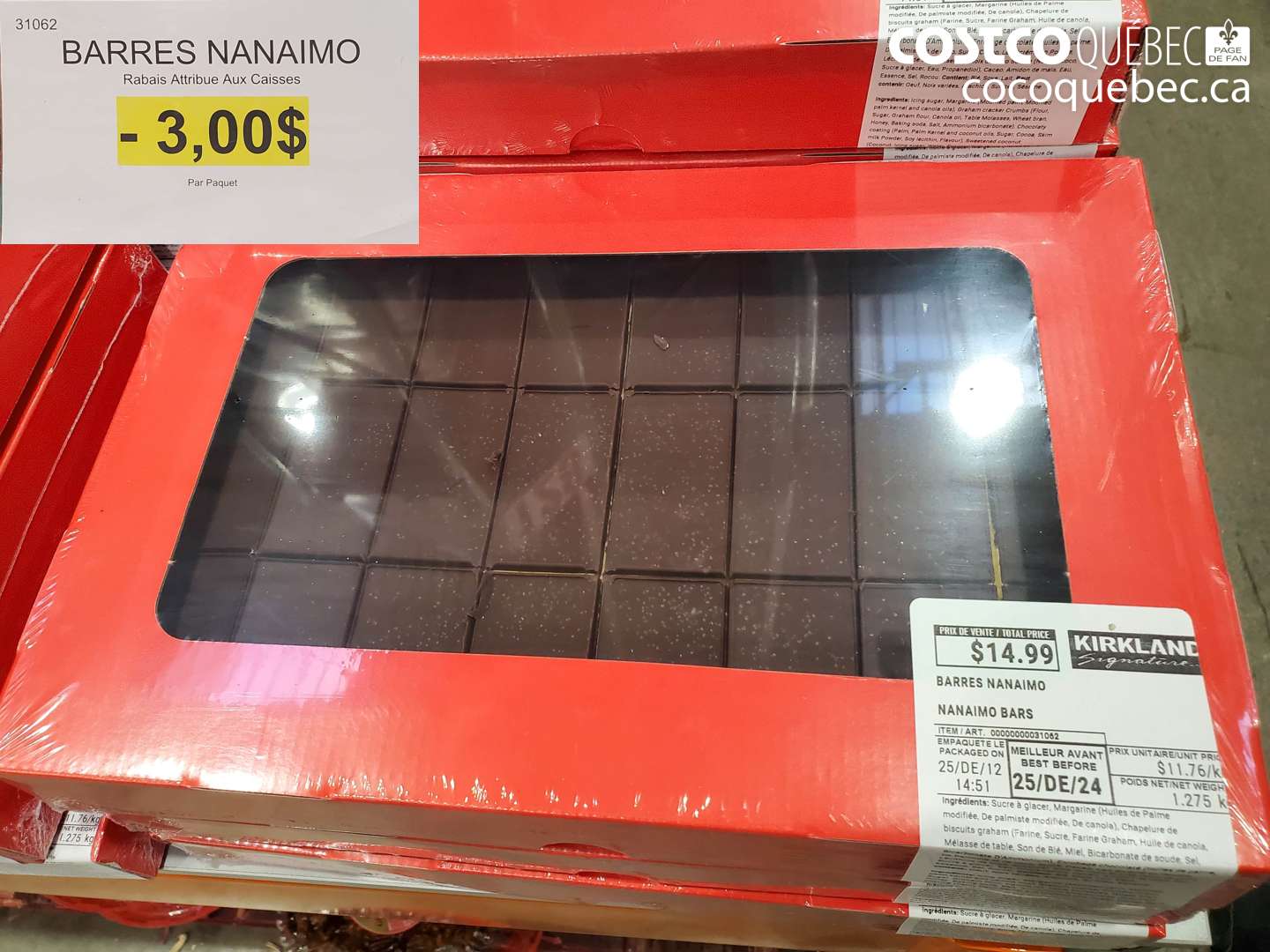 31062 BARRES NANAIMO ($3.00 INSTANT SAVINGS) $11.99