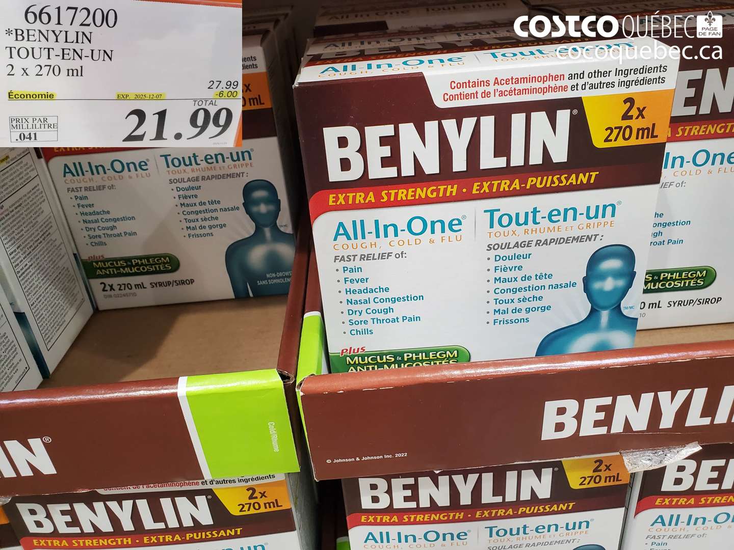6617200 BENYLIN TOUT-EN-UN 2 x 270 ml ($6.00 INSTANT SAVINGS EXPIRES ON 2025-12-07) $21.99