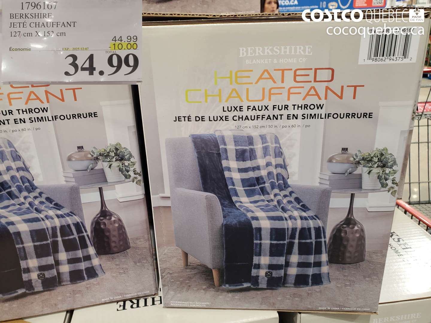 1796107 BERKSHIRF JETE CHAUFFANT 127.cm X 15? cm ($10.00 INSTANT SAVINGS EXPIRES ON 2025-12-07) $34.99