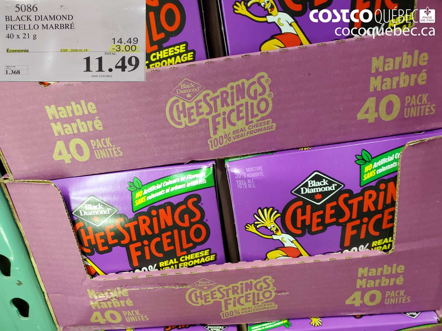 5086 BLACK DIAMOND FICELLO MARBRÉ 40 x 21 g ($3.00 INSTANT SAVINGS EXPIRES ON 2026-01-18) $11.49