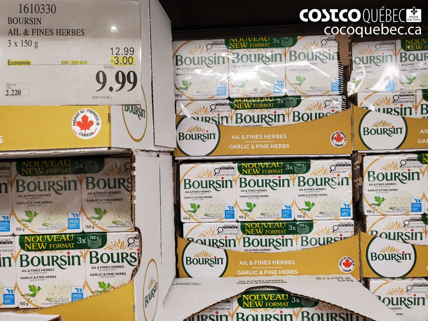 1610330 BOURSIN AIL & FINES HERBES ($3.00 INSTANT SAVINGS EXPIRES ON 2025-12-21) $9.99