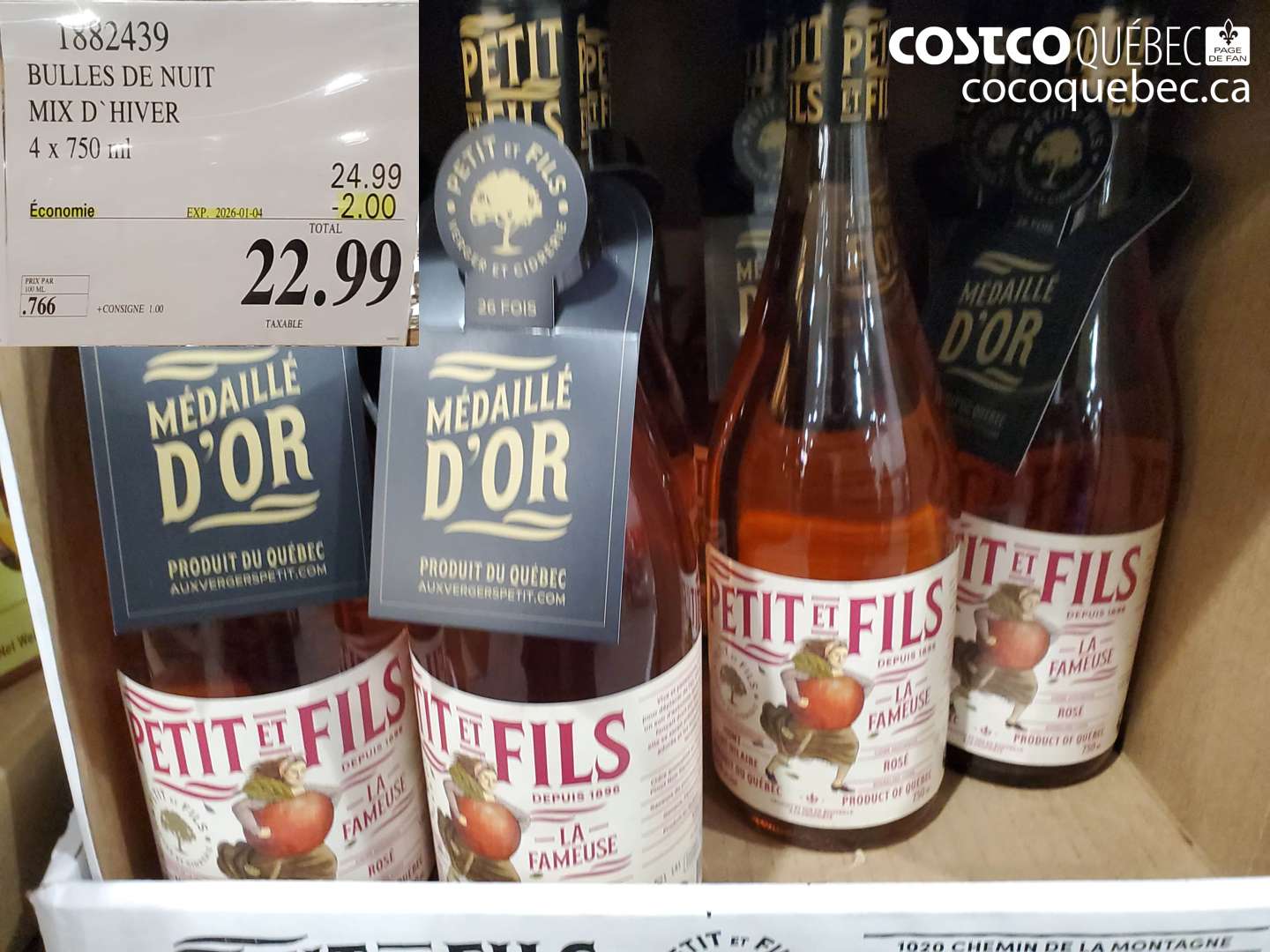 1882439 BULLES DE NUIT MIX D` HIVER 4 x 750 ml ($2.00 INSTANT SAVINGS EXPIRES ON 2026-01-04) $22.99