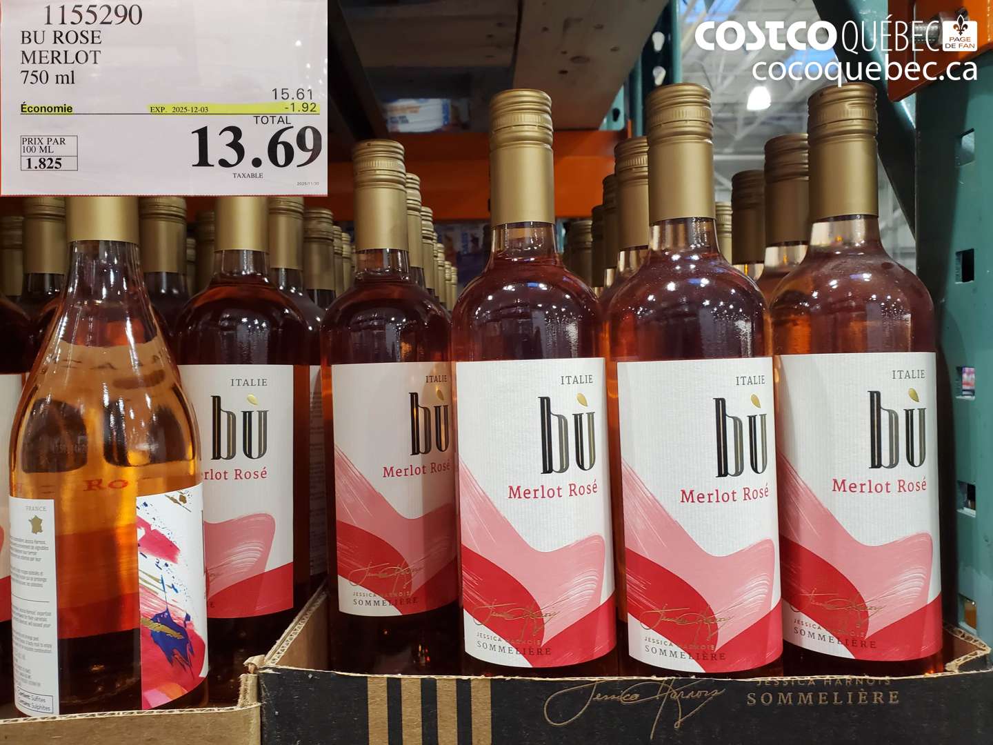 1155290 BU ROSE MERLOT  ($1.92 INSTANT SAVINGS EXPIRES ON 2025-12-03) $13.69