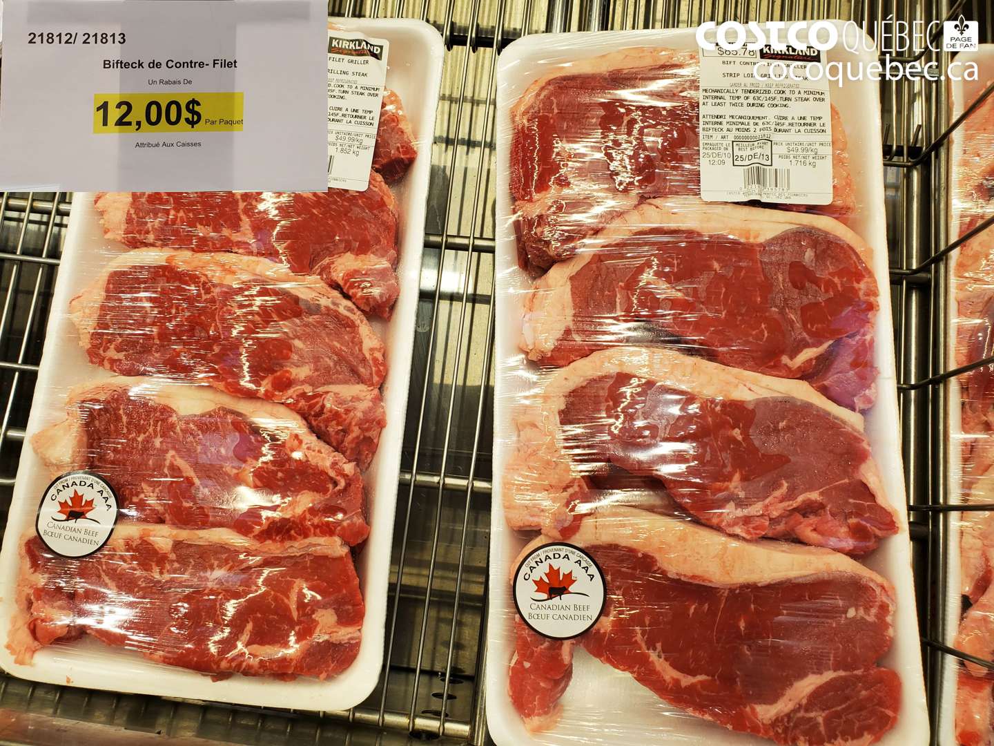 21812 Bifteck de Contre- Filet $0.00