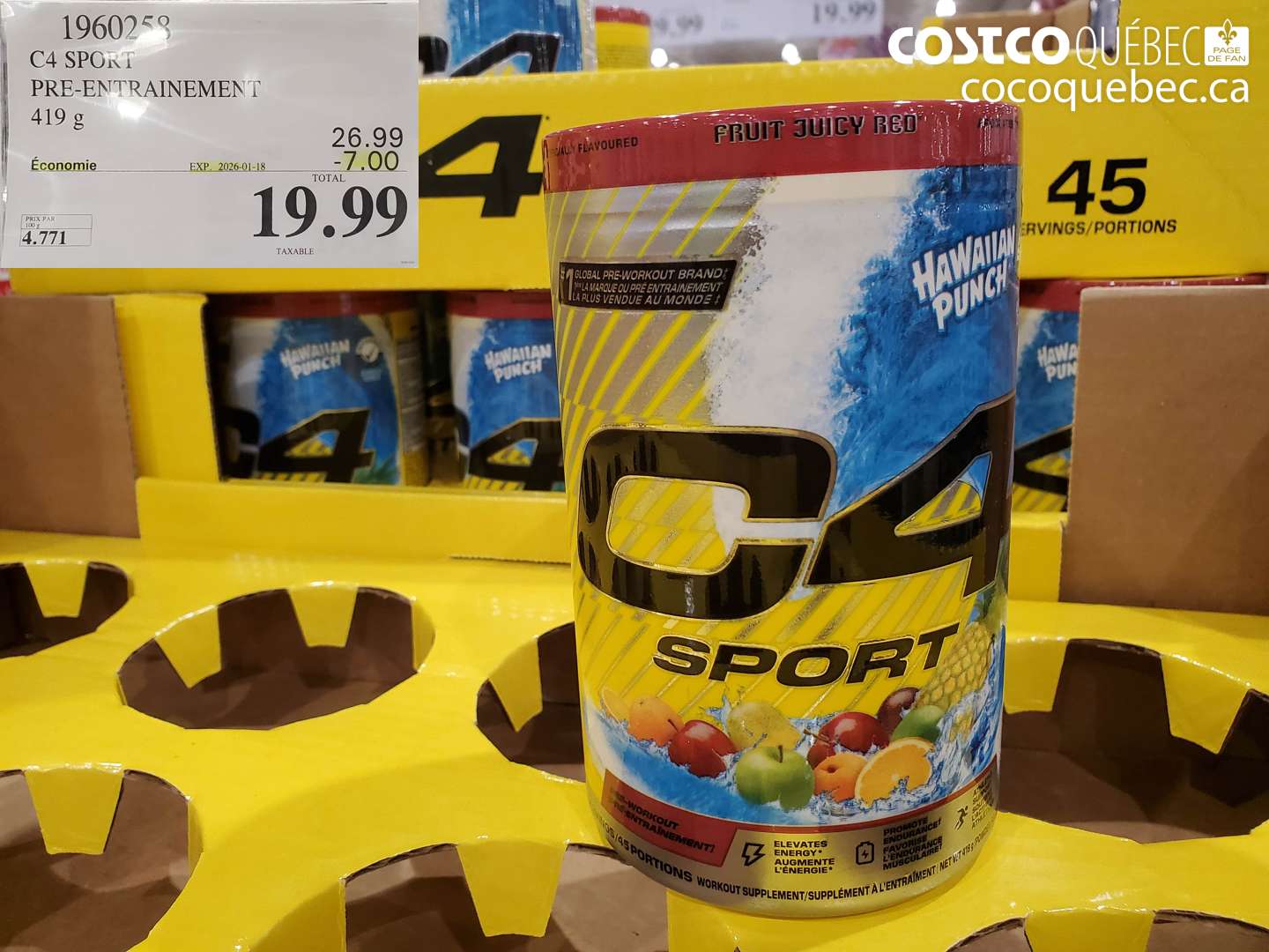 1960258 C4 SPORT PRE-ENTRAINEMENT ($7.00 INSTANT SAVINGS EXPIRES ON 2026-01-18) $19.99