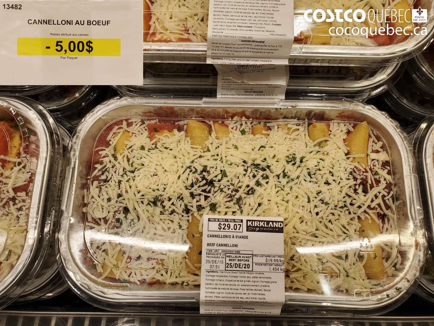 13482 CANNELLONI AU BOEUF