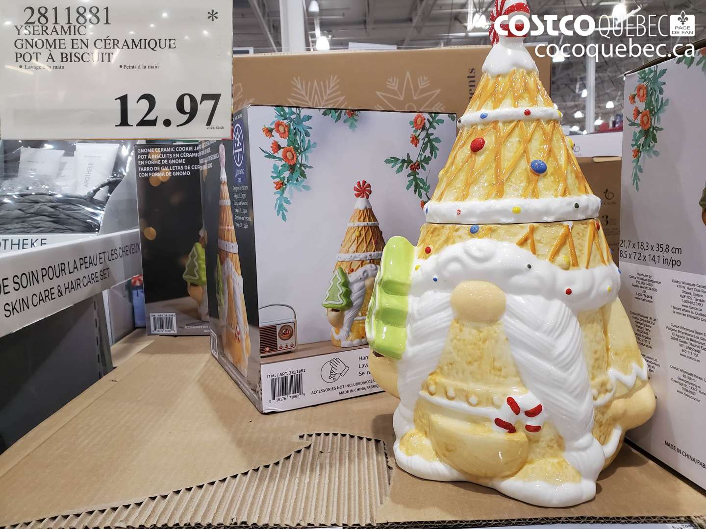 2811881 CERAMIC GNOME POT A BISCUIT $12.97