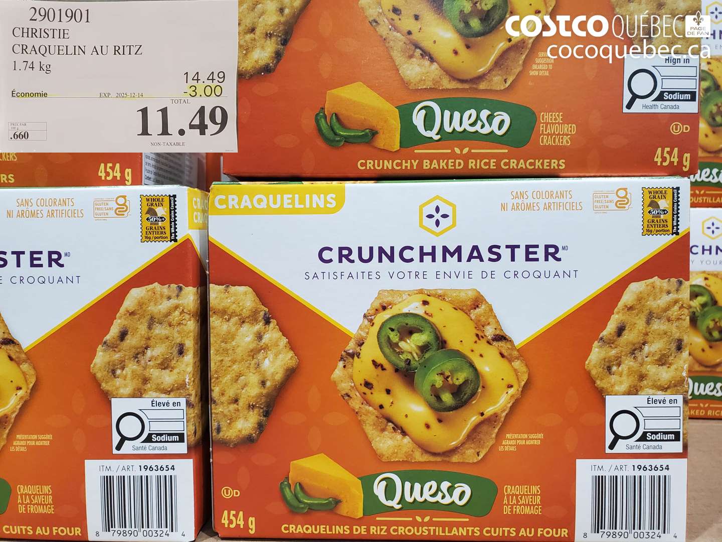 2901901 CHRISTIE CRAQUELIN AU RITZ 1.74 kg (EXPIRES ON 2025-12-14) $11.49