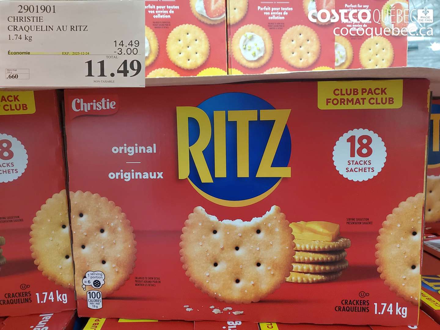 2901901 CHRISTIE CRAQUELIN AU RITZ ($3.00 INSTANT SAVINGS EXPIRES ON 2025-12-24) $11.49