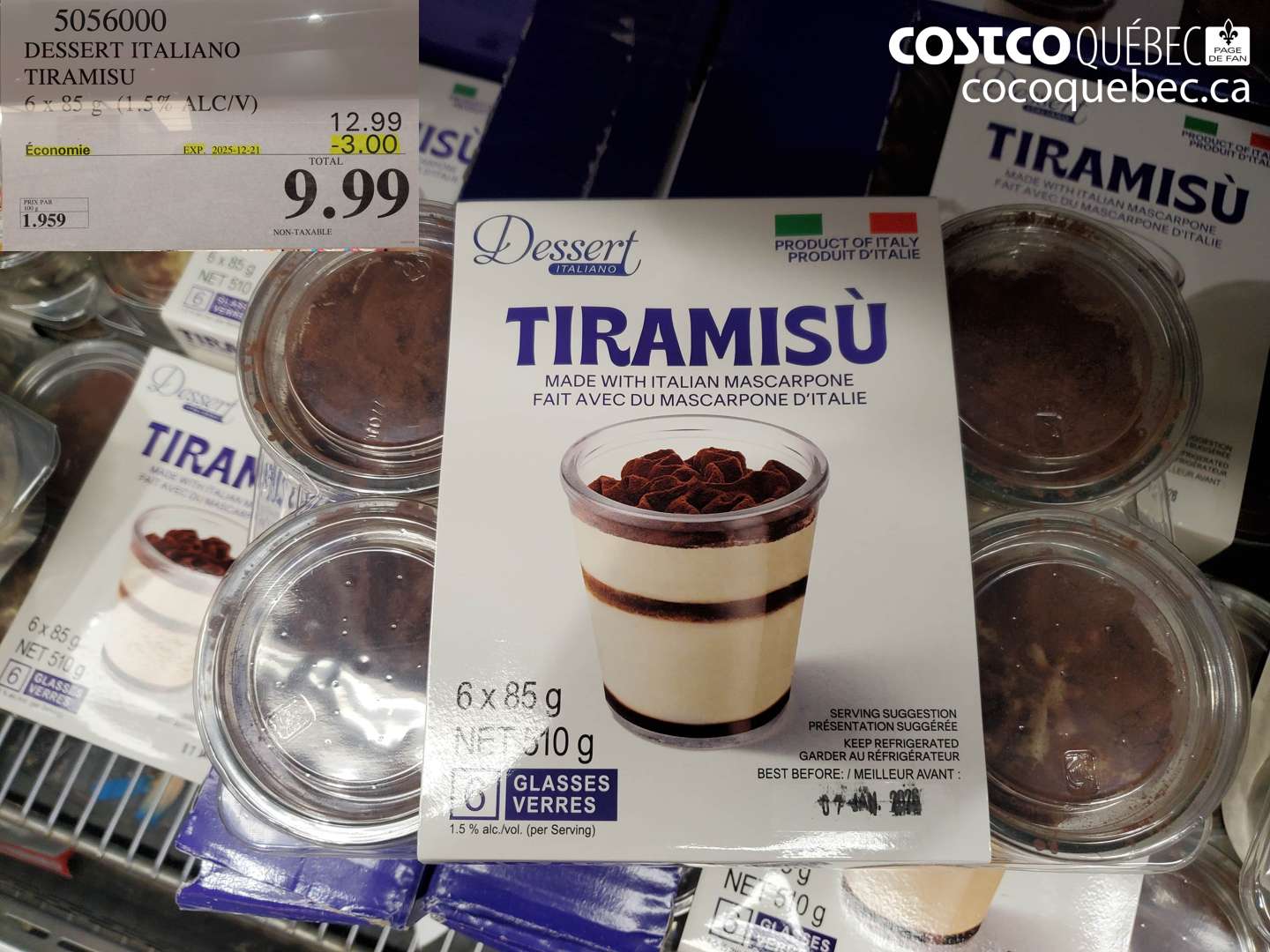 5056000 DESSERT ITALIANO TIRAMISU (EXPIRES ON 2025-12-21) $9.99