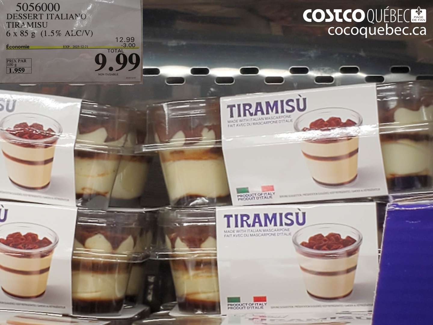 5056000 DESSERT ITALIANO TIRAMISU ($3.00 INSTANT SAVINGS EXPIRES ON 2025-12-21) $9.99