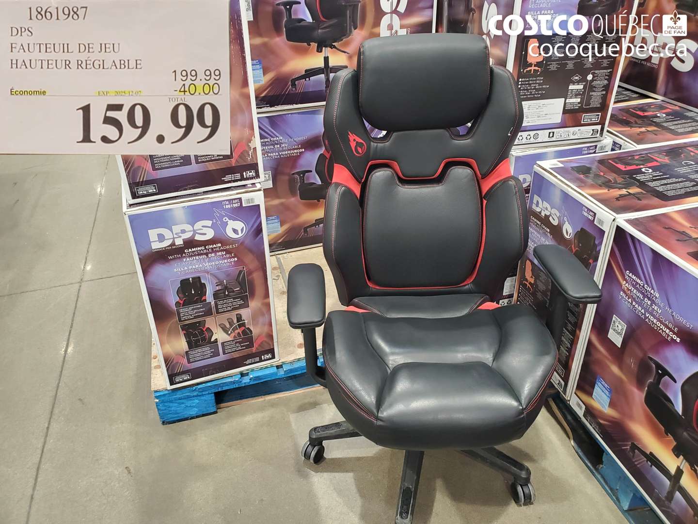 1861987 DPS FAUTBUIL DE JEU HAUTEUR REGLABLE ($40.00 INSTANT SAVINGS EXPIRES ON 2025-12-07) $159.99