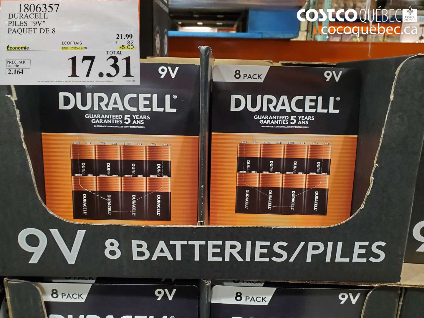 1806357 DURACELL PILES 