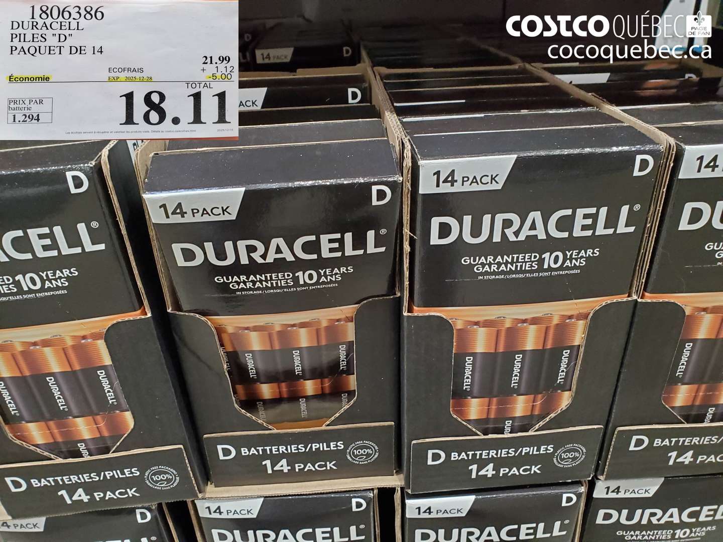 1806386 DURACELL PILES 